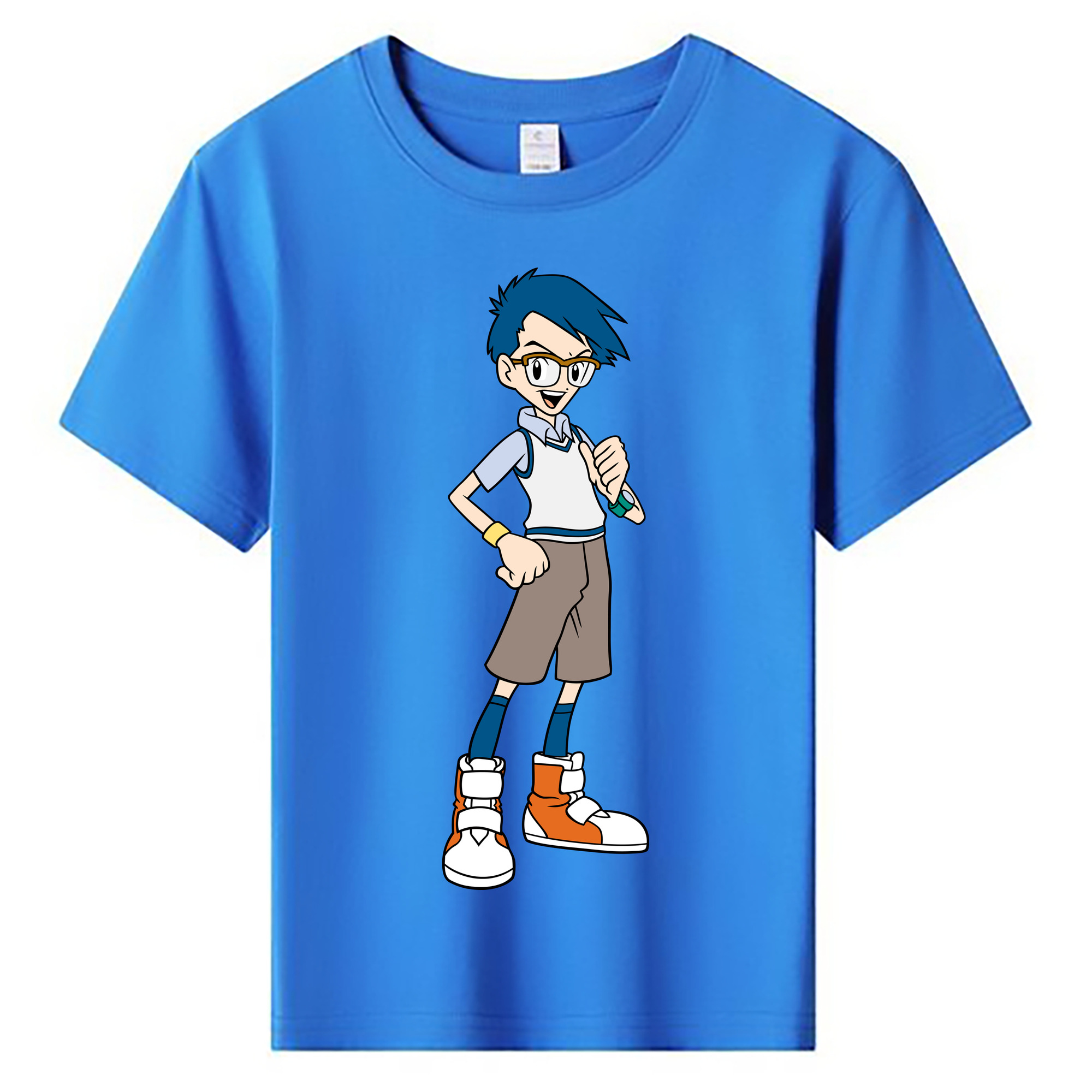 （画像用） Digimon デジタルモンスター/デジモン 綿100％キッズTシャツ（フロントプリント）